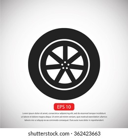 wheel vector icon