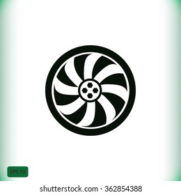 wheel vector icon