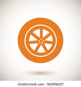 wheel vector icon