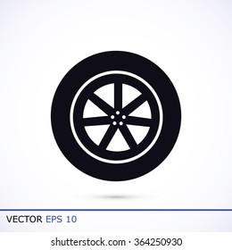 wheel vector icon