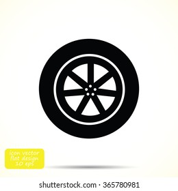 wheel vector icon