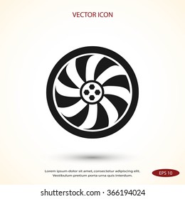 wheel vector icon
