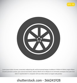 wheel vector icon