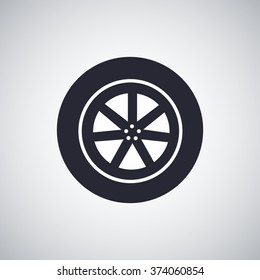 wheel vector icon