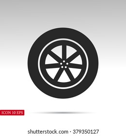 wheel vector icon