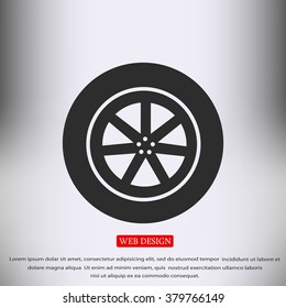 wheel vector icon