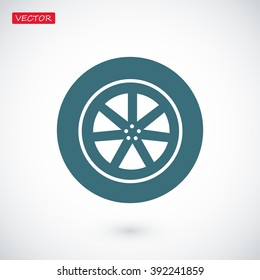 wheel vector icon