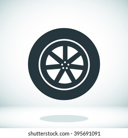 wheel vector icon