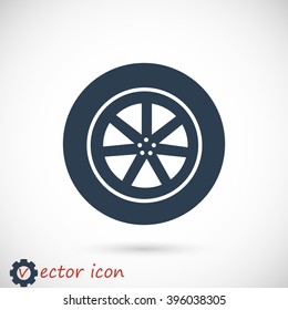 wheel vector icon