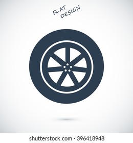 wheel vector icon