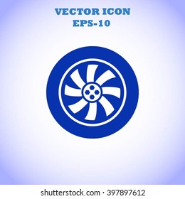 wheel vector icon