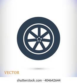wheel vector icon