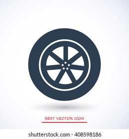wheel vector icon