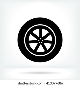 wheel vector icon