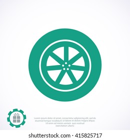 wheel vector icon