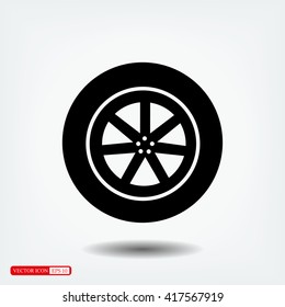 wheel vector icon