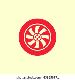 wheel vector icon
