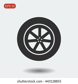 wheel vector icon