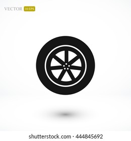 wheel vector icon