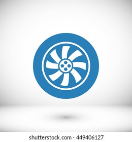 wheel vector icon