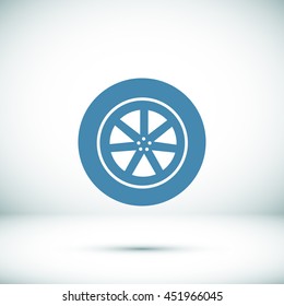 wheel vector icon