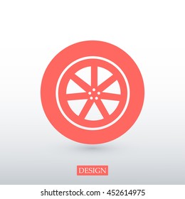 wheel vector icon