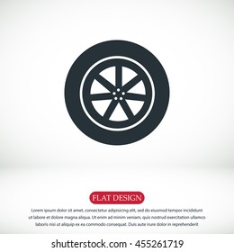 wheel vector icon