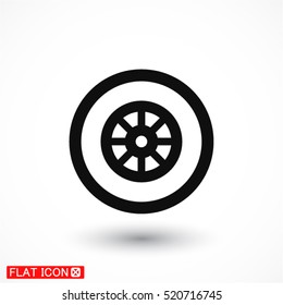wheel vector icon