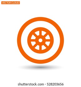 wheel vector icon