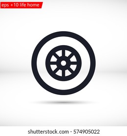 wheel vector icon