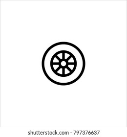 wheel vector icon