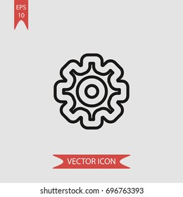 Wheel vector icon, illustration symbol