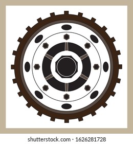 wheel vector icon, wheel logo design inspiration