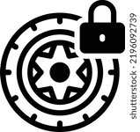 wheel Vector illustration on a transparent background. Premium quality symmbols. Glyphs vector icons for concept and graphic design. 
