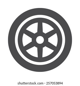 Wheel vector image to be used in web applications, mobile applications and print media. 