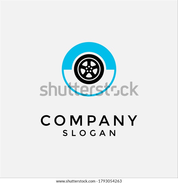 wheel vehicle photography lens logo. editable and\
easy to custom