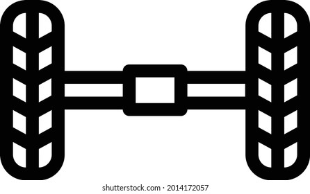 wheel with white background. wheel is a symbol of artificial intelligence.thin line icon.