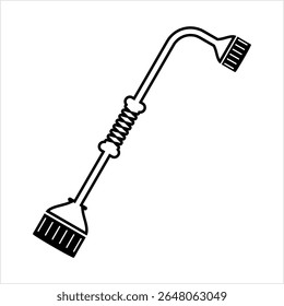Wheel Wrench Icon, Wheel Bolt Opener Wrench Vector Art Illustration