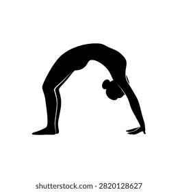 Wheel Yoga Backbend Flexibility Strength Icon