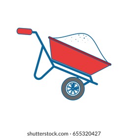 Wheelbarrow construction tool