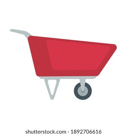 wheelbarrow construction tool isolated icon vector illustration design