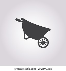 Wheelbarrow icon.
