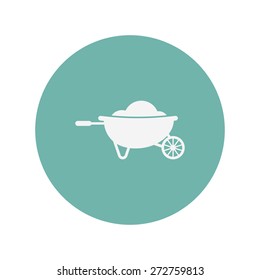 Wheelbarrow icon.