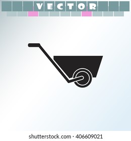 Wheelbarrow icon.