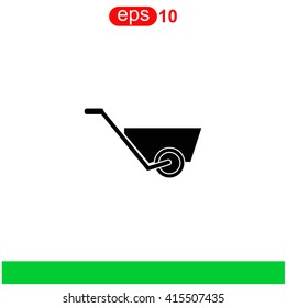 Wheelbarrow icon.