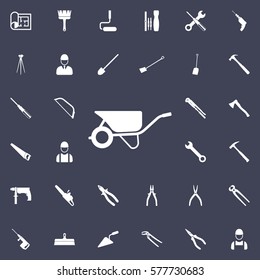 wheelbarrow icon. Construction icons universal set for web and mobile