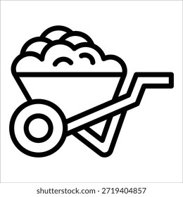 Elemento de icono de carretilla para diseño