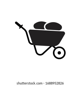 Icono de flecha de rueda. Gráfico vectorial plano en fondo blanco.