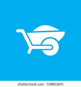 wheelbarrow icon illustration isolated vector sign symbol