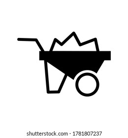 Icono de flecha de ruedas o logotipo símbolo de signo aislado ilustración vectorial - iconos vectoriales de estilo negro de alta calidad
